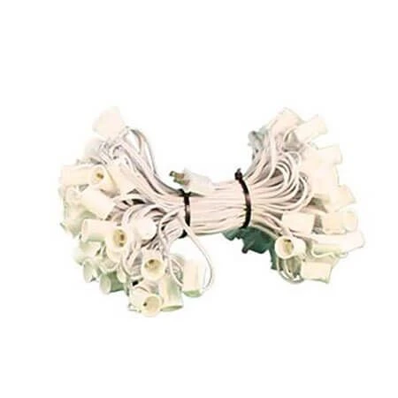 C9 Cord White Wire 12" Spacing, 100', SPT-1 3 C9 Cord White Wire 12" Spacing, 100', SPT-1