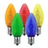 C9 Flexible Filament LED Bulb - Multi - Pro Christmas™ - Bag Of 25 2 C9 Flexible Filament LED Bulb - Multi - Pro Christmas™ - Bag Of 25 -Christmas Designers multi flexible filament c9