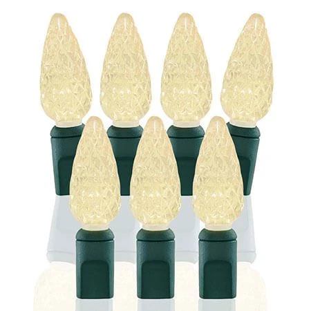 70 Light Warm White C6 LED Christmas Lights 3 70 Light Warm White C6 LED Christmas Lights