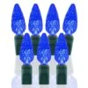 70 Light Blue C6 LED Christmas Lights 2 70 Light Blue C6 LED Christmas Lights -Christmas Designers p c6 704 b 1
