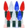 70 Light Red, White & Blue C6 LED Christmas Lights 1 70 Light Red, White & Blue C6 LED Christmas Lights -Christmas Designers p c6 704 rwb 1
