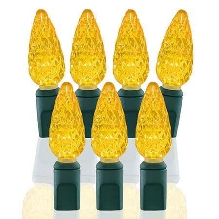 70 Light Yellow C6 LED Christmas Lights 3 70 Light Yellow C6 LED Christmas Lights