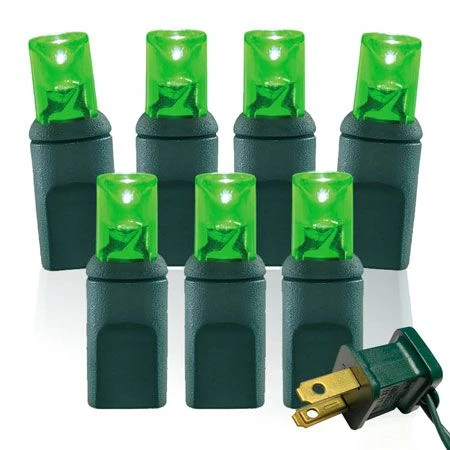 70 Light Green Twinkle 5 Mm Wide Angle Conical LED Christmas Lights 3 70 Light Green Twinkle 5 Mm Wide Angle Conical LED Christmas Lights