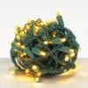 Wide Angle Conical - 4" Spacing, 70 Bulb, Grn Cord, UL Coaxial RY Plug - Full Wave - Yellow - Balled -Christmas Designers pry wac 704 y 2