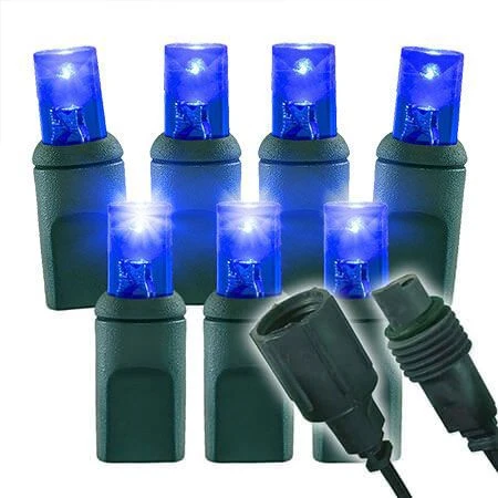 Slow Fade Blue Wide Angle Conical - 4" Spacing, 70 Bulb, Grn Cord, UL Coaxial RY Plug - Full Wave 3 Slow Fade Blue Wide Angle Conical - 4" Spacing, 70 Bulb, Grn Cord, UL Coaxial RY Plug - Full Wave