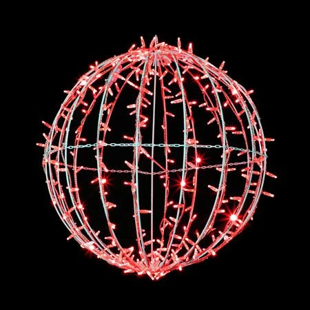 30" Foldable Sphere - LED - Red - Commercial Grade 3 30" Foldable Sphere - LED - Red - Commercial Grade
