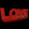 LOVE Garland Topiary Letter Sign -Christmas Designers rklove 6 a