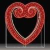 Valentine Photo Frame, 2D Glitter Mesh And Rope Light Outline -Christmas Designers rkpov2dgm a