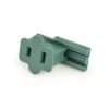 18/2 Female Inline Vampire Plug, SPT-1, Green - Available In Bags/Cases Of 5, 50 And 500 -Christmas Designers s f 182 1t gr a 18