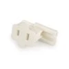 18/2 Female Vampire Plug - White - SPT1, Break Away Tab - Available In Bags/Cases Of 5, 50 And 1000 -Christmas Designers s f 182 1t wh a