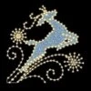 Leaping Reindeer 9' W X 9' T, 360 Bulbs, LED -Christmas Designers sgn lr360 led