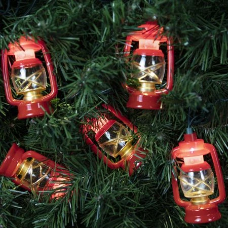 Kerosene Lamp Lights - 10 LEDs - Warm White 4 Kerosene Lamp Lights - 10 LEDs - Warm White - Image 2