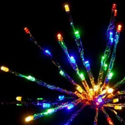 18" Silver Twinkle Starburst - Multi-colored LED Lights 7 18" Silver Twinkle Starburst - Multi-colored LED Lights -Christmas Designers sl tsb 12 m sl 2