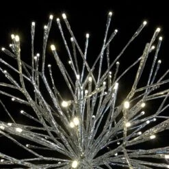 24" Silver Twinkle Starburst - Warm White LED Lights 7 24" Silver Twinkle Starburst - Warm White LED Lights -Christmas Designers sl tsb 24 ww sl 2 1