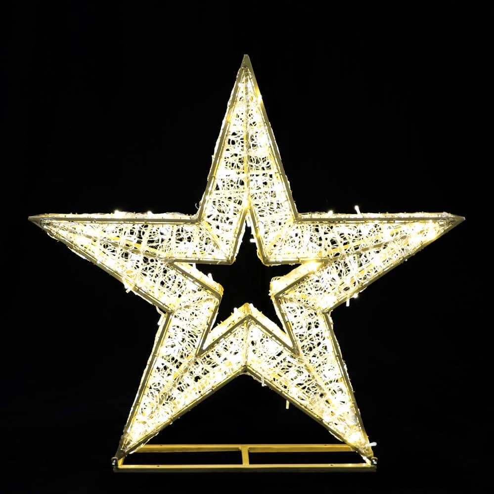 4' 3D LED Star Icon - Warm White 5 4' 3D LED Star Icon - Warm White - Image 3
