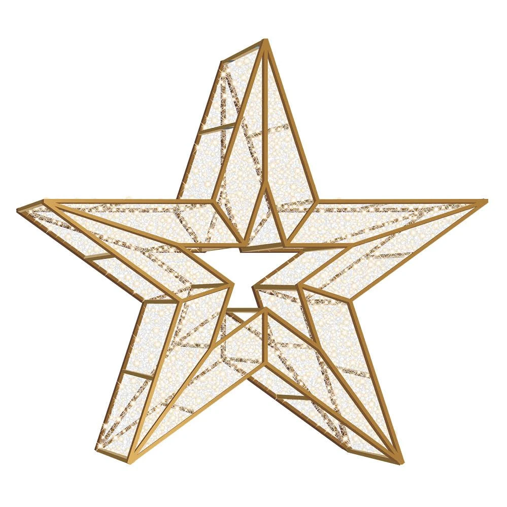 4' 3D LED Star Icon - Warm White 4 4' 3D LED Star Icon - Warm White - Image 2