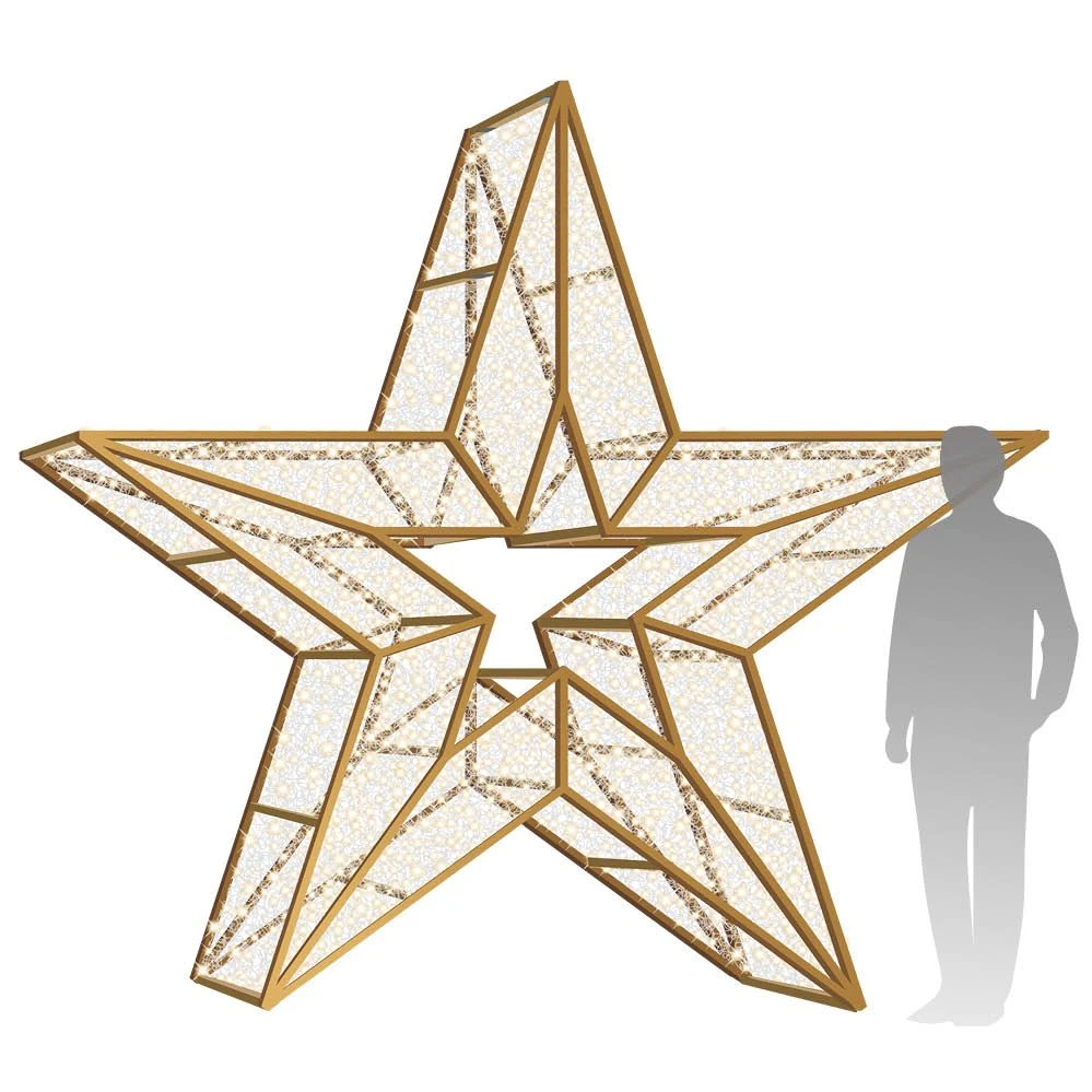 10' 3D LED Star Icon - Warm White 3 10' 3D LED Star Icon - Warm White