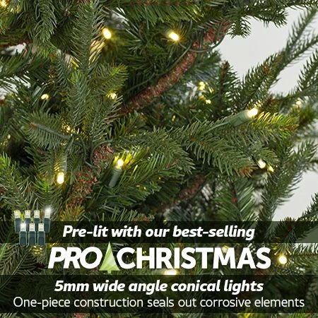 7.5' Indoor LED Upswept Norway Spruce Christmas Tree - Warm White 4 7.5' Indoor LED Upswept Norway Spruce Christmas Tree - Warm White - Image 2