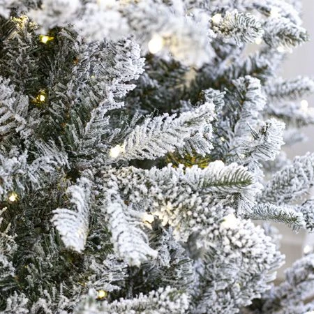 7.5' Indoor LED Flocked Siberian Fir Christmas Tree - Warm White 5 7.5' Indoor LED Flocked Siberian Fir Christmas Tree - Warm White - Image 3