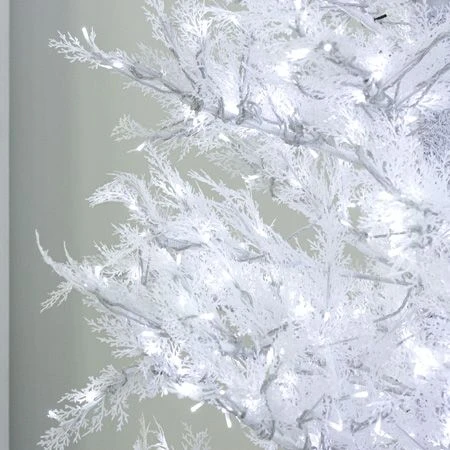 7.5' Indoor LED Glacier Fir White Christmas Tree - With Multi-Function Pure White/Warm White Lights 6 7.5' Indoor LED Glacier Fir White Christmas Tree - With Multi-Function Pure White/Warm White Lights - Image 4