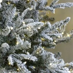 9' Indoor LED Flocked Siberian Fir Christmas Tree - Warm White 11 9' Indoor LED Flocked Siberian Fir Christmas Tree - Warm White -Christmas Designers t it 9 1231 ww 4 crop