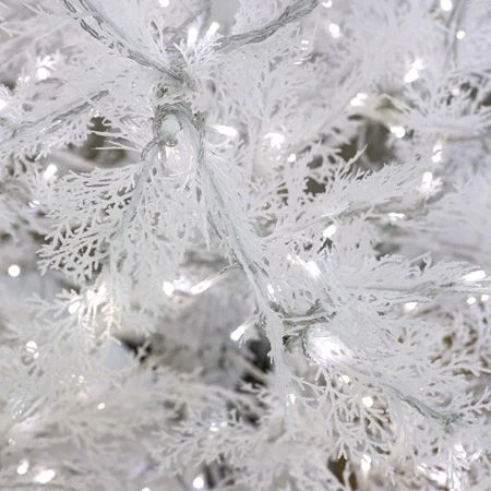 9' Indoor LED Glacier Fir White Christmas Tree - With Multi-Function Pure White/Warm White Lights 4 9' Indoor LED Glacier Fir White Christmas Tree - With Multi-Function Pure White/Warm White Lights - Image 2