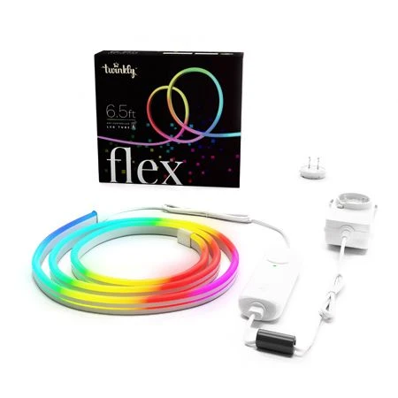 Twinkly RGB Light Flex 6.6' , Wifi, White Wire 3 Twinkly RGB Light Flex 6.6' , Wifi, White Wire