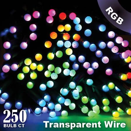 Twinkly Pro - RGB Capsule - 250 Lights - 4" Spacing - Transparent Wire - Dual Line 5 Twinkly Pro - RGB Capsule - 250 Lights - 4" Spacing - Transparent Wire - Dual Line - Image 3