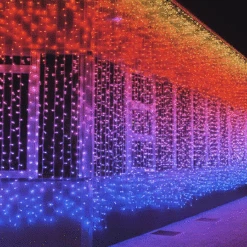 Twinkly Pro Curtain Lights - RGB Capsule - 250 Lights - 5 Drops - Transparent Wire -Christmas Designers twinklypro curtain 1