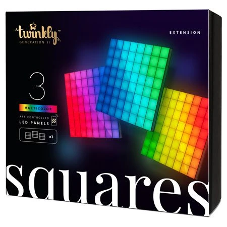 Twinkly, RGB, 3 Square Extension Pack 3 Twinkly, RGB, 3 Square Extension Pack