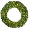 120" Deluxe Oregon Fir Wreath - Lit With Warm White LEDs 2 120" Deluxe Oregon Fir Wreath - Lit With Warm White LEDs -Christmas Designers w 120 dofl 6 ww