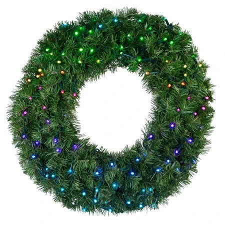 30" Twinkly Pro RGBW Deluxe Oregon Fir Wreath - Bow Option Available 3 30" Twinkly Pro RGBW Deluxe Oregon Fir Wreath - Bow Option Available