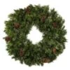 48" Unlit Deluxe Mixed Pine Wreath - Bow Option Available 2 48" Unlit Deluxe Mixed Pine Wreath - Bow Option Available -Christmas Designers w 36 mpu t 1