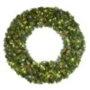 48" Lit Multi Deluxe Oregon Fir Wreath - Bow Option Available -Christmas Designers w 48 dofl 6 m