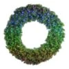 60" Twinkly Pro RGBW Deluxe Oregon Fir Wreath - Bow Option Available -Christmas Designers w 48 dofl 6 twkprgbw 2 2