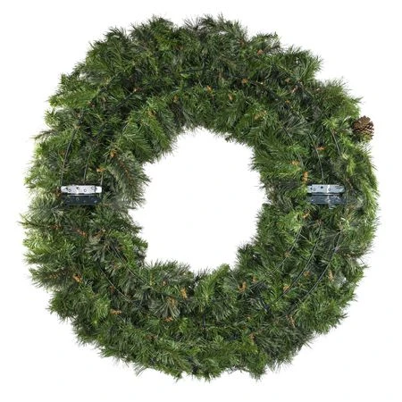 60" Unlit Deluxe Mixed Pine Wreath - Bow Option Available 7 60" Unlit Deluxe Mixed Pine Wreath - Bow Option Available - Image 5