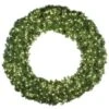 72" Lit Pure White Deluxe Oregon Fir Wreath - Bow Option Available -Christmas Designers w 72 dofl 6 pw 1 1