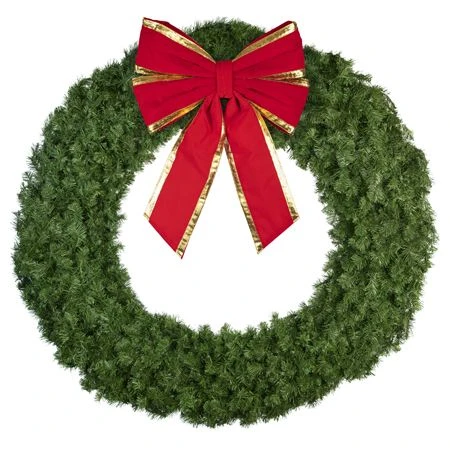 96" Unlit Deluxe Oregon Fir Wreath - Bow Option Available 4 96" Unlit Deluxe Oregon Fir Wreath - Bow Option Available - Image 2