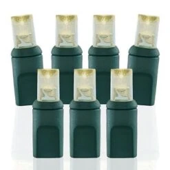 100 Light 2800K Warm White 5 Mm Wide Angle Conical LED Christmas Lights