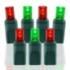 50 Light Red And Green 5 Mm Wide Angle Conical LED Christmas Lights -Christmas Designers wac rg 2