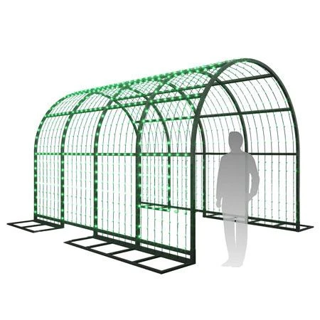 12' Walk Through Tunnel - LED - Green 3 12' Walk Through Tunnel - LED - Green