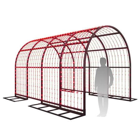 28' Walk Through Tunnel - LED - Red 3 28' Walk Through Tunnel - LED - Red